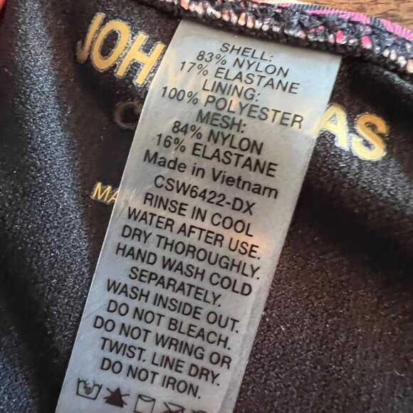 Johnny Was Floral & Animal Print One-Piece Swimsuit 3X Nylon Blend - Picture 4 of 16